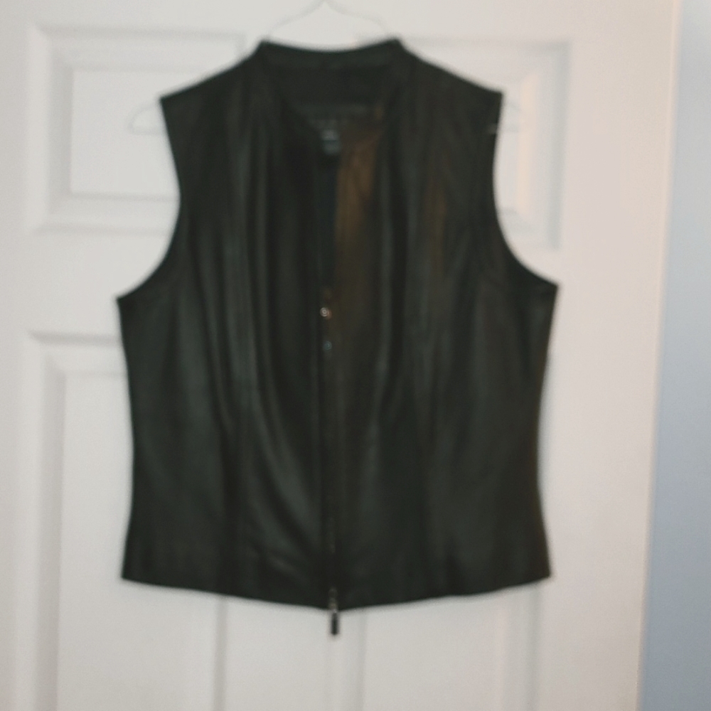 Leather vest